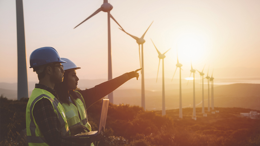 Wind turbine blade inspection project image